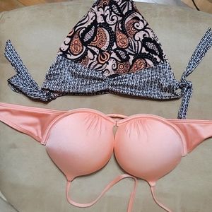 ☆☆NWOT VICTORIA SECRET BOMBSHELL SWIM SUIT. TOP SIZE 34B BOTTOMS ARE S